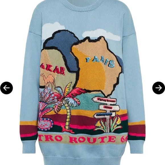 Etro Woman’s Colorful Graphic Knit Sweater Size 42 NWT (10) - Picture 3 of 10